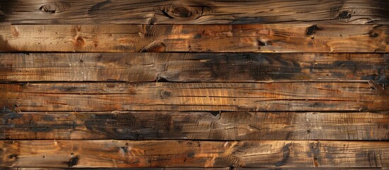 Wall Mural - Brown wood texture background for interior. with copy space image. Place for adding text or design