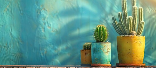 Wall Mural - House Decoration Cactus . with copy space image. Place for adding text or design