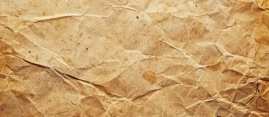 Wall Mural - Beige recycled craft paper texture as background. Copy space image. Place for adding text or design