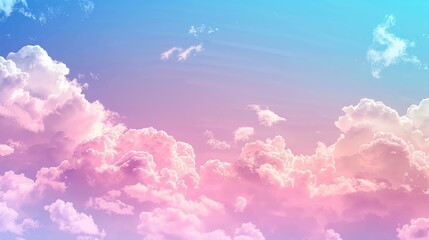 Wall Mural - Background of sky and clouds