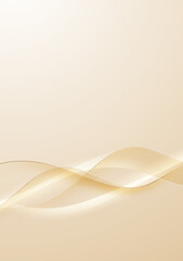 Wall Mural - Abstract golden lines background with luxury golden vector illustration.