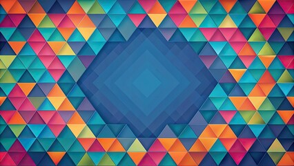 Wall Mural - Modern geometric abstract background with a hipster, flat style , hipster, geometric, abstract, background, modern