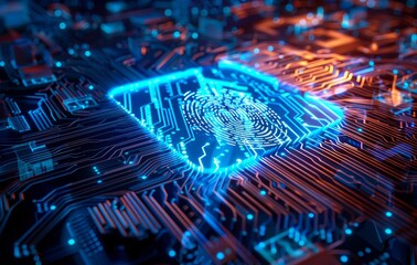conceptualizing online and digital biometric fingerprint security. network and identity computer har