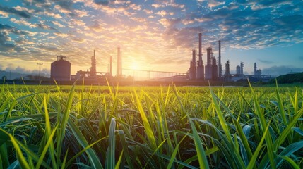a state-of-the-art bioethanol production facility with advanced technology and eco-friendly practice
