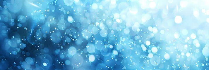 Abstract Blue Bokeh Background
