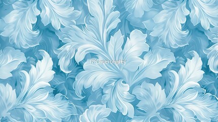 Light blue pattern wallpaper