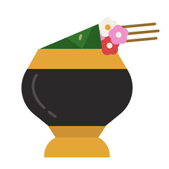 Sticker - buddhist bowl