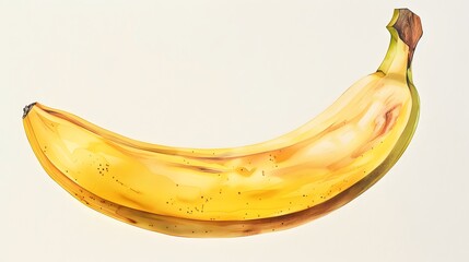 Wall Mural - Banana illustration isolated on white background. 