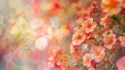 Sticker - Abstract background with blurry floral wall