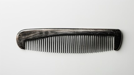 Wall Mural - Barber comb on a plain white backdrop