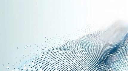 Digital dots and dashes Background with digital dots and dashes, leaving a blank center for text, perfect for tech and datadriven business templates