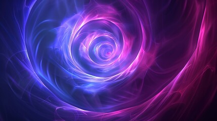 Wall Mural - Captivating Abstract Spiral in Dark Violet and Light Purple Tones