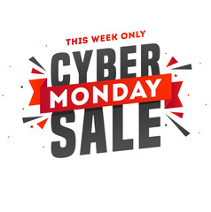 Wall Mural - advertising poster or template design with 60% discount offer for cyber monday sale.
