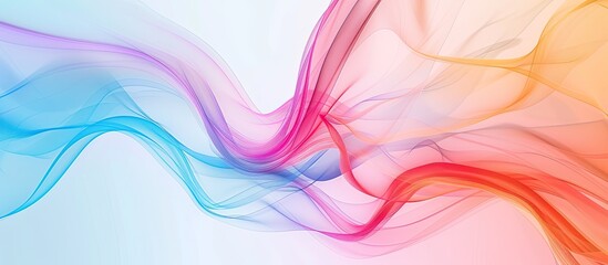 Wall Mural - Colorful Abstract Lines and Waves Background pastel background. Copy space image. Place for adding text and design