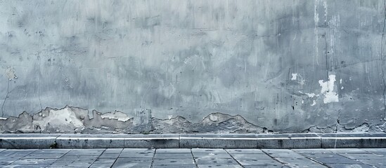 Wall Mural - grey wall. copy space image. place for adding text and design