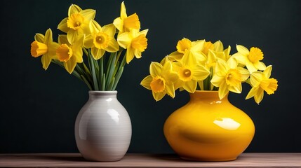 Wall Mural - daffodils in a vase