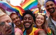 © Gelpi - Joyful Rainbow Celebration at Pride Parade: Unity and Diversity in Action - Generative ai