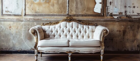 Wall Mural - settees antique sofas. copy space image. place for adding text and design