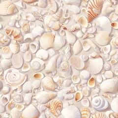 Wall Mural - The texture of seashells