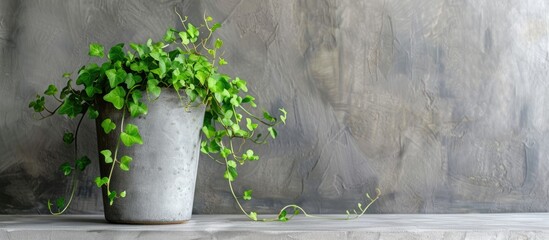 Sticker - a very beautiful decorating green plant. copy space image. place for adding text and design