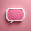 © klakonstudio - Speech Bubble on Pink Background