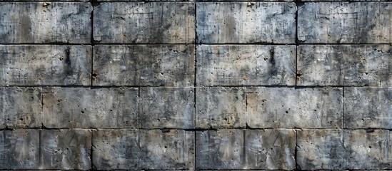 Poster - Old cement block wall texture pattern background. Copy space image. Place for adding text and design