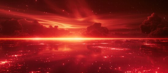 Wall Mural - The red planet horizon