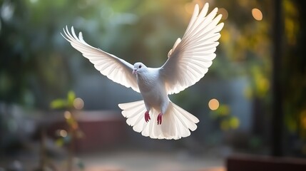 Wall Mural - dove in flight
