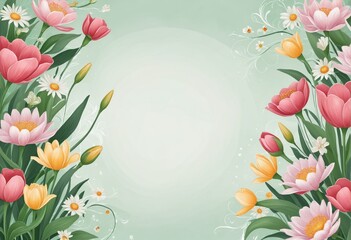 Wall Mural - Nature-Inspired Greeting Card Design