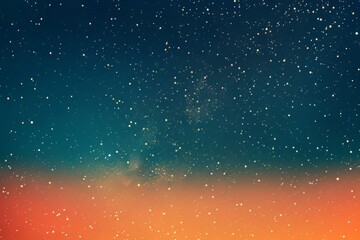 Early morning light on a starry sky background with stars