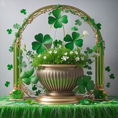 Wall Mural - Nature's Inspiration: A Creative Approach to Celebrating St. Patrick's Day