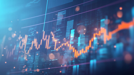 Wall Mural - Background of technology charts