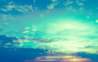 © vvvita - Colorful cloudy sky at sunset. Gradient color. Sky texture. Abstract nature background