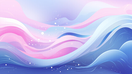 Wall Mural - Pastel Dreamscape Flowing Abstract Art
