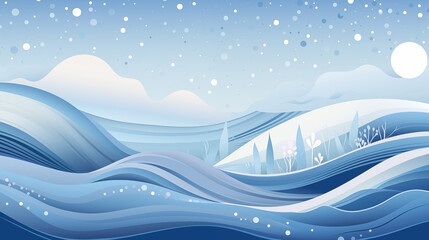 Wall Mural - Winter Wonderland Snowy Landscape