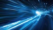 © Bijac - electric motion dynamic light streaks in cool blue tones symbolizing speed and energy abstract background