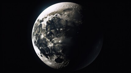 The moon is a beautiful and mysterious celestial body that has been a source of fascination for humans for centuries.