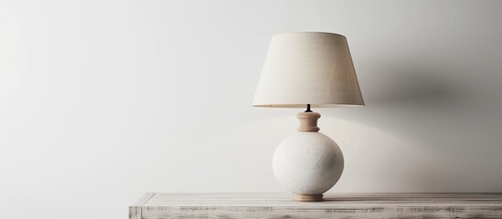 Poster - Table lamp isolated on a white background. with copy space image. Place for adding text or design