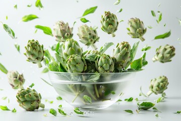 Canvas Print - Artichokes in Motion: artichoke