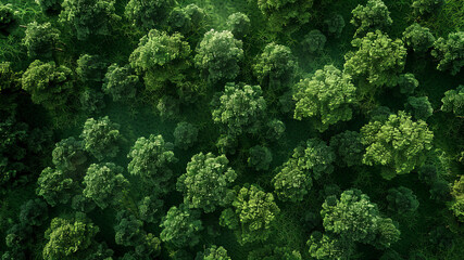 panoramic view of a green landscape, aaerial view of a green landscape, green ecology landscape with trees