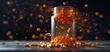 © GraphzTain - A closeup photo of a jar filled with tablets and capsules