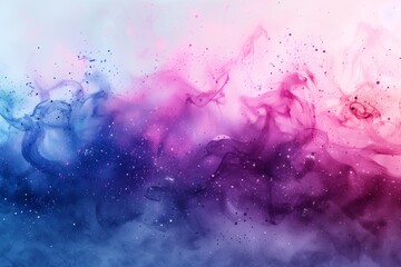 Wall Mural - Abstract rainbow watercolor background with splashes, illustration