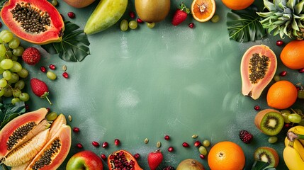 Wall Mural - Juicy citrus fruits on a plain background. A tasty and refreshing diet selection.