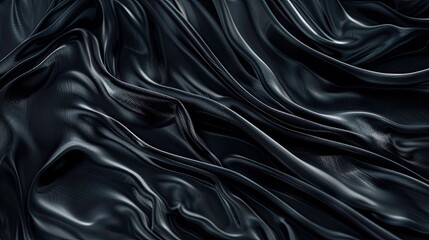 Poster - Melted dark chocolate flow. Generative AI