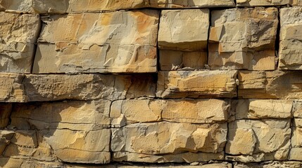 Wall Mural - Sandstone wall texture background. Generative AI