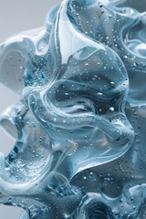 Poster - Abstract glass sculpture featuring delicate, intricate details,