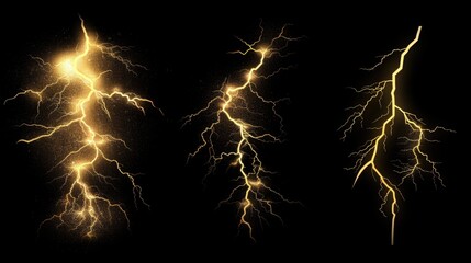 Canvas Print - a dark background with multiple lightning flashes, great for use in sci-fi or action themed designs