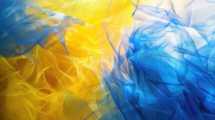 Wall Mural - Yellow and blue toned abstract background