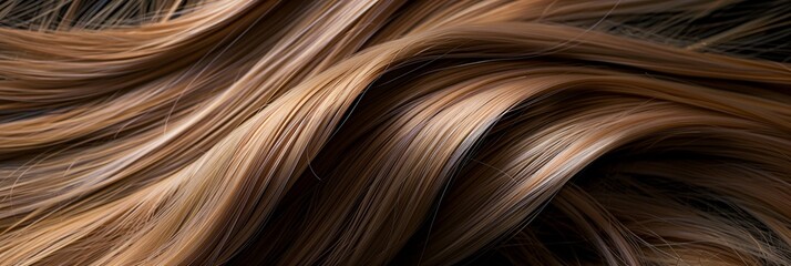a close up of a hair texture with long, shiny, blonde hair colors on it's sides..