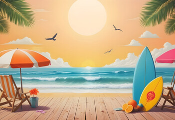 Wall Mural - Summer session beautifull beach sea holiday travel 3